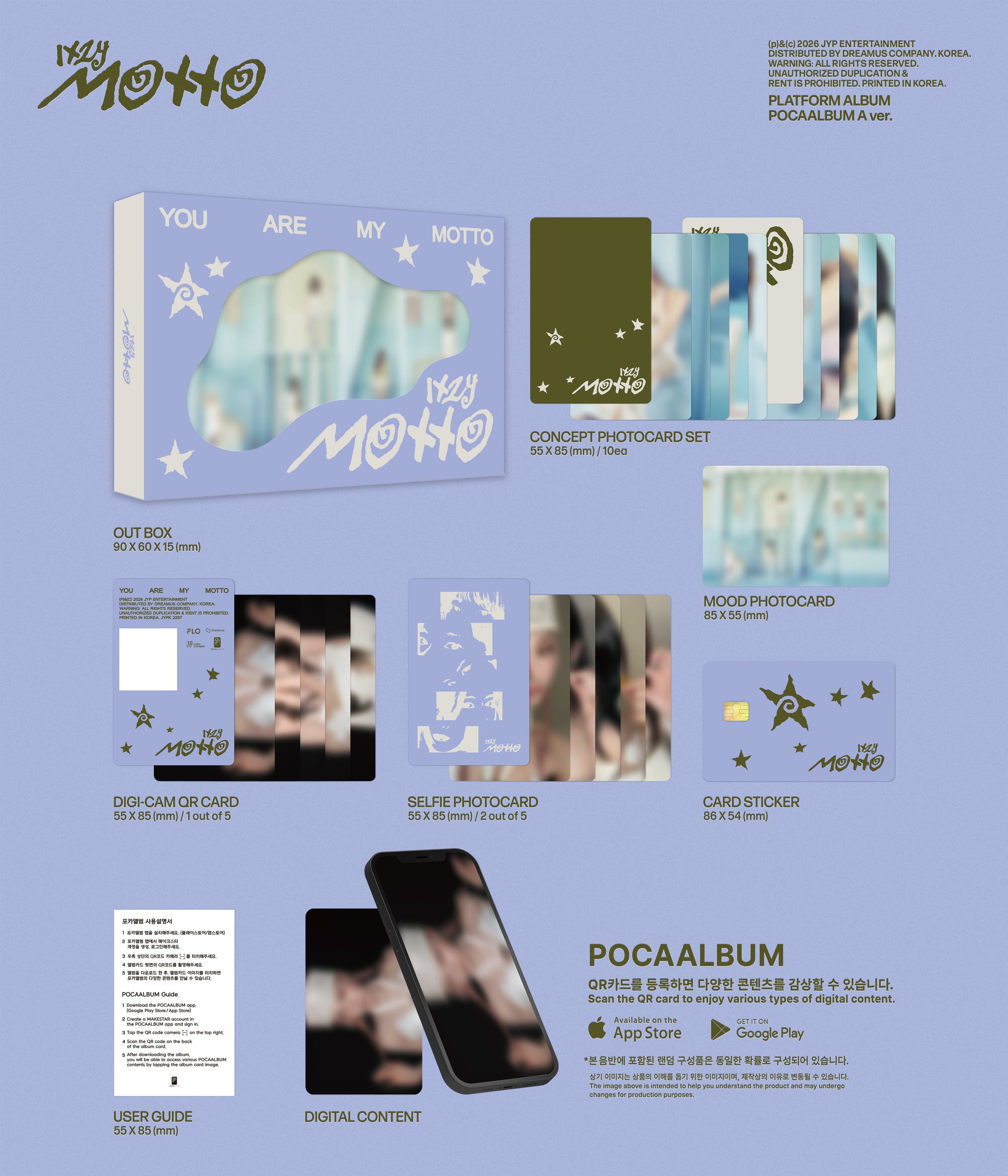 ITZY - MOTTO (POCA ALBUM) + FANS SHOP Gift Nolae
