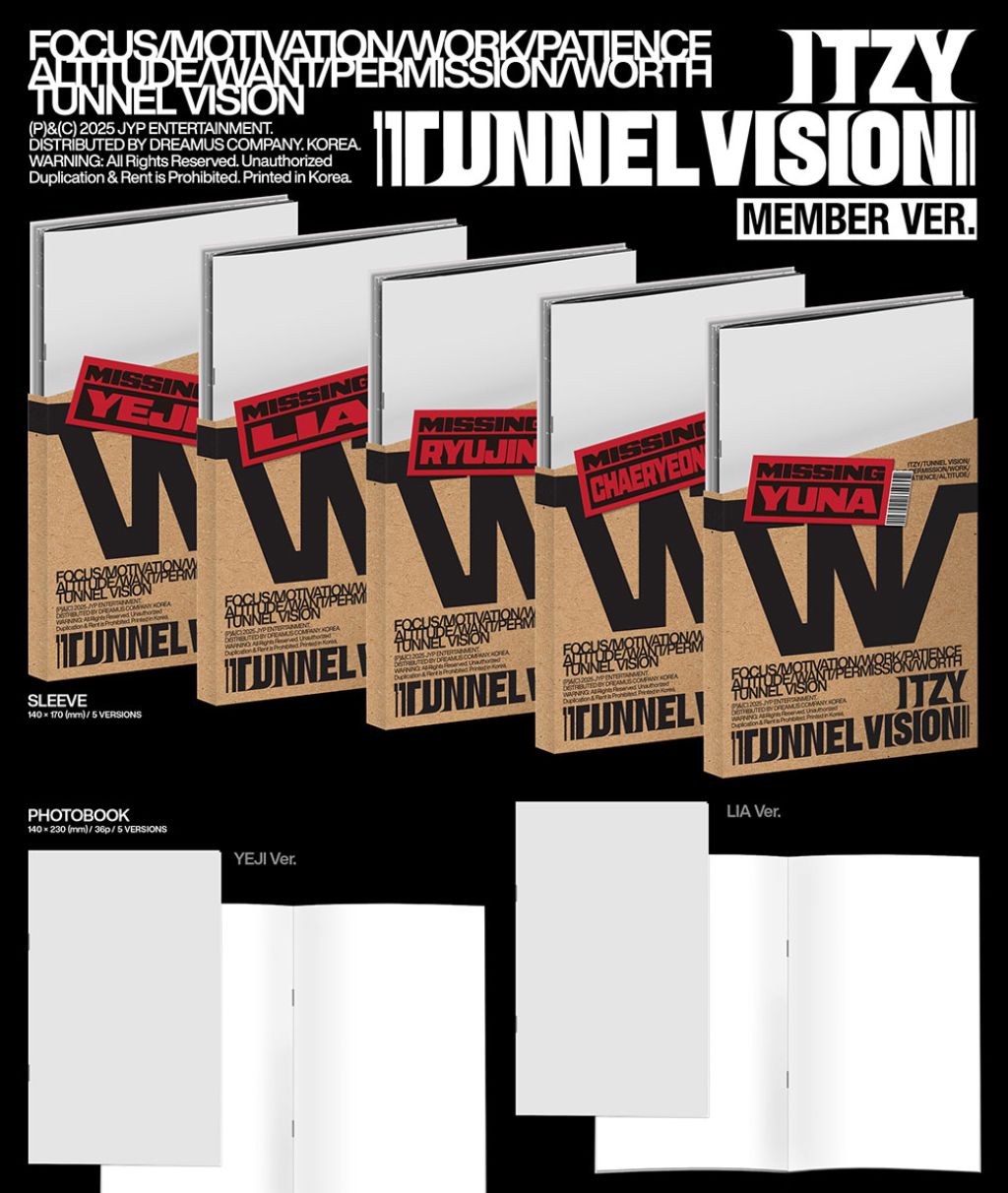 ITZY - TUNNEL VISION (MEMBER VER.) Nolae