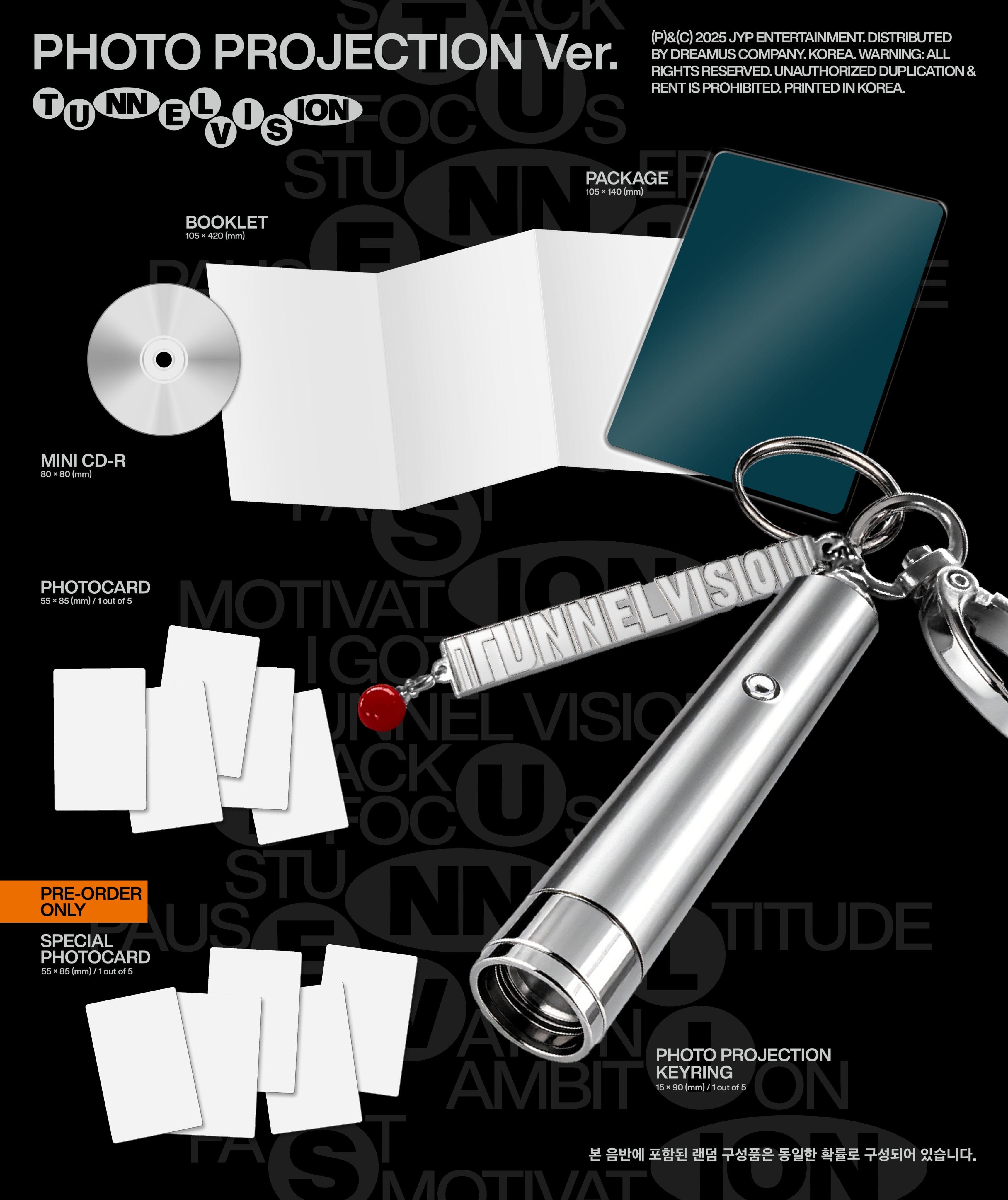 ITZY - TUNNEL VISION (PHOTO PROJECTION VER.) + FANS SHOP Photocard Nolae