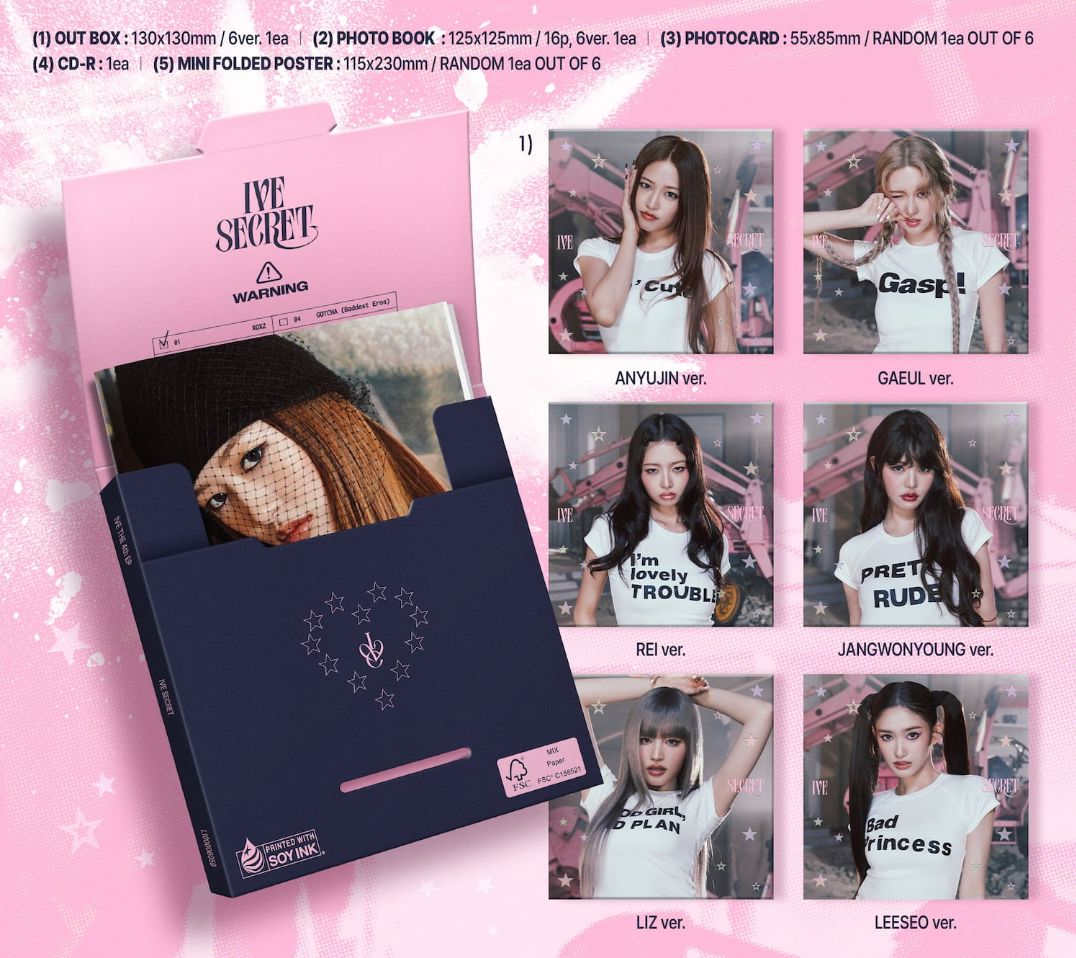 IVE - IVE SECRET (DIGIPACK VER.) + Starship Square Photocard Nolae