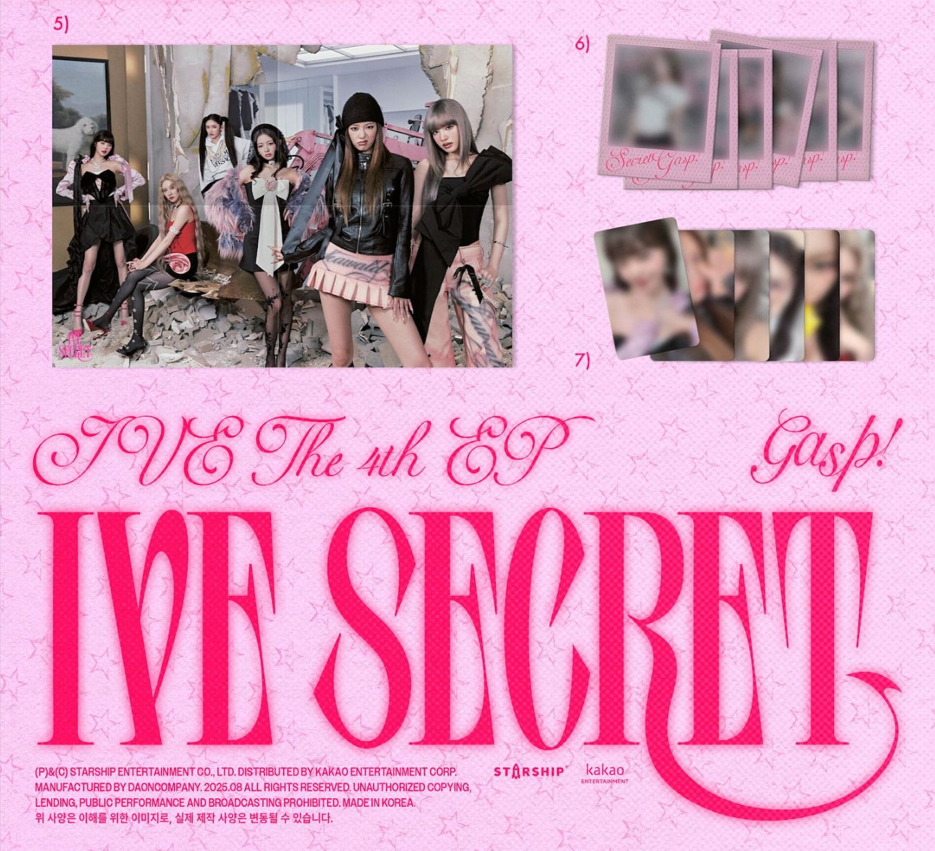 IVE - IVE SECRET + Starship Square Photocards Nolae