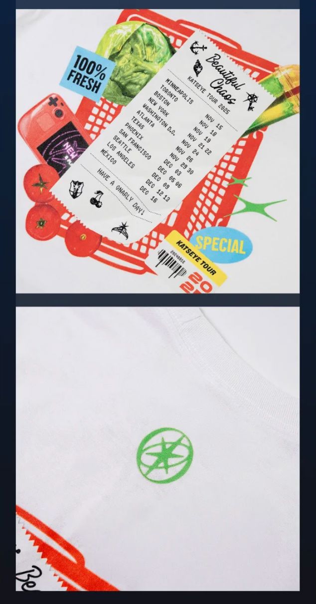 KATSEYE - T-SHIRTS & HOODIES (THE BEAUTIFUL CHAOS OFFICIAL MD) Nolae