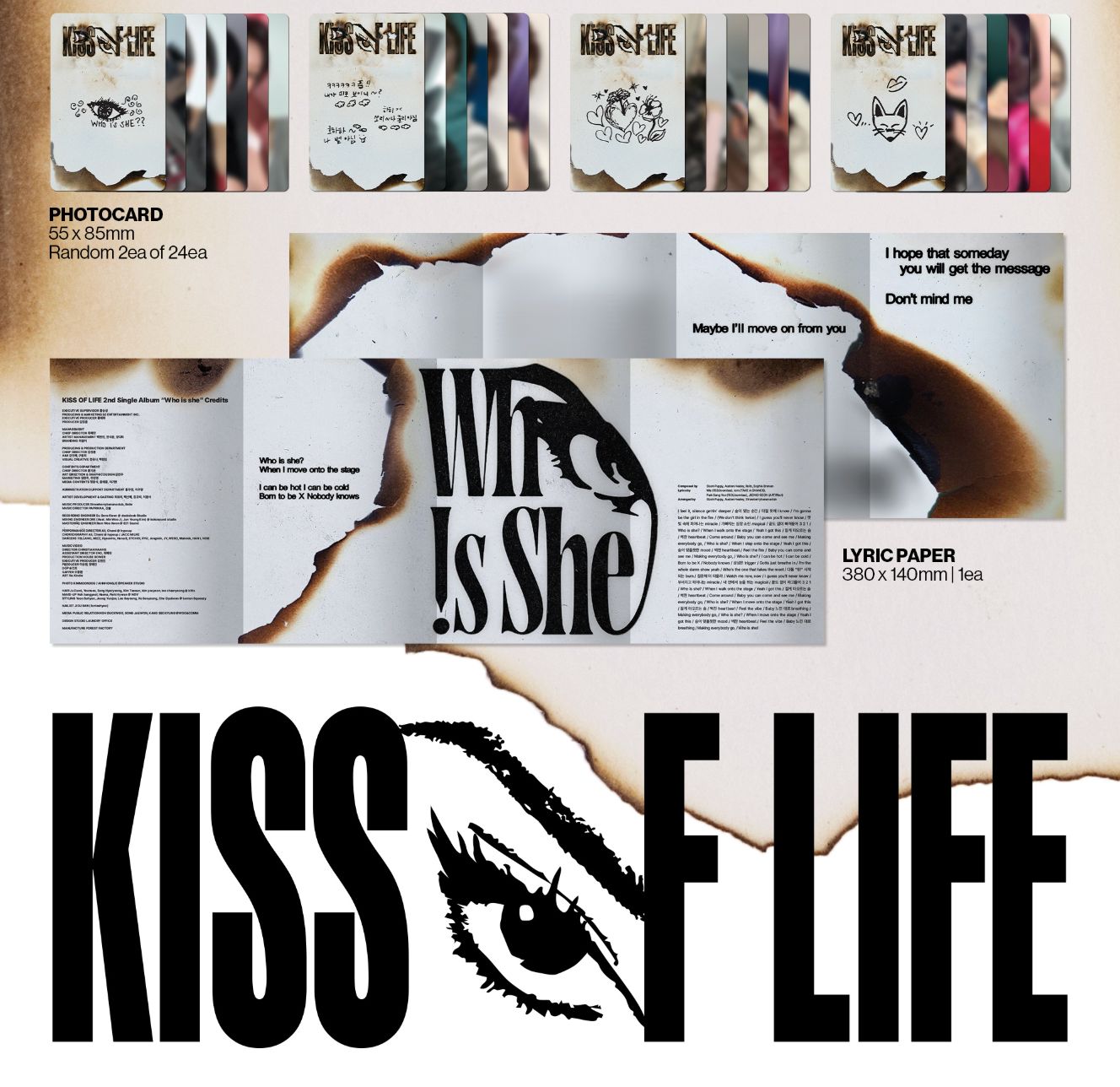 KISS OF LIFE - WHO IS SHE (WHO VER.) + Soundwave Photocard Nolae