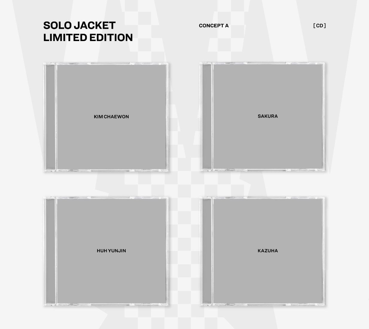 LE SSERAFIM - DIFFERENT (JAPAN 4TH SINGLE) (SOLO JACKET) + Weverse Gift Nolae