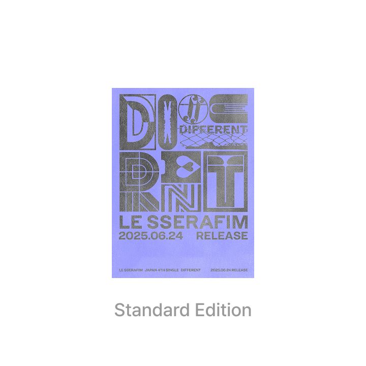 LE SSERAFIM - DIFFERENT (JAPAN 4TH SINGLE) + Weverse Gift Nolae