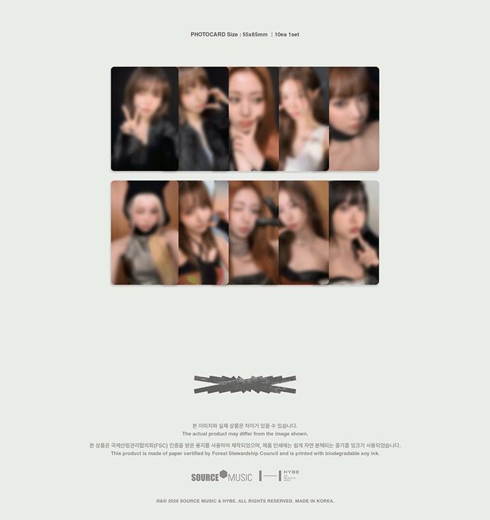 LE SSERAFIM - FILM PHOTOBOOK : DEAR, FEARNOT Nolae