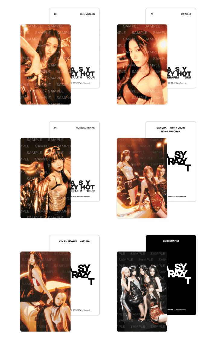 LE SSERAFIM - MINI PHOTO CARD (2025 LE SSERAFIM TOUR 'EASY CRAZY HOT' MD) Nolae