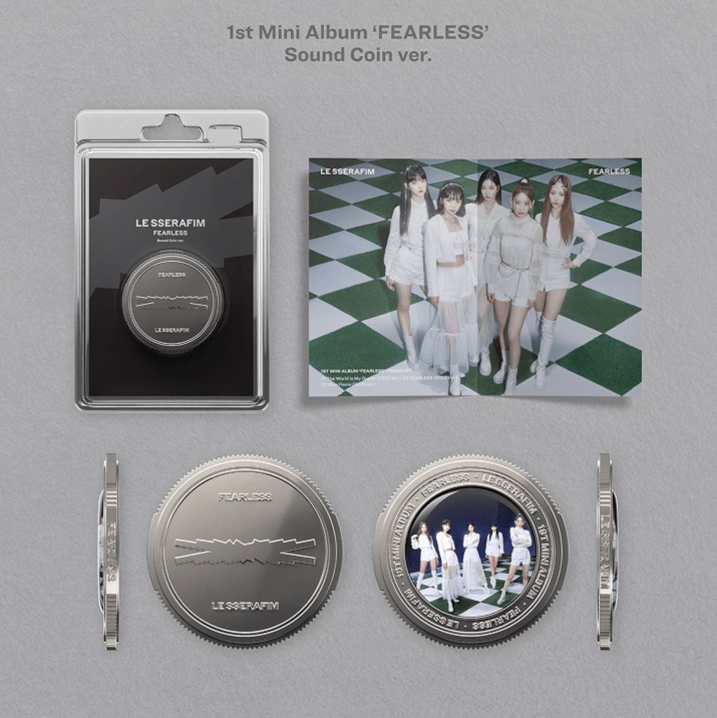 LE SSERAFIM - SOUND COIN ALBUM SET + Weverse Gift Nolae