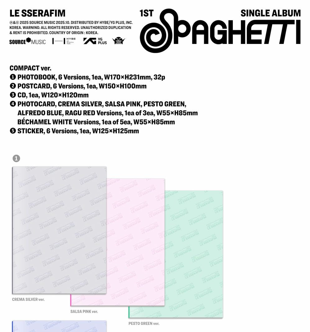 LE SSERAFIM - SPAGHETTI (COMPACT VER.) Nolae