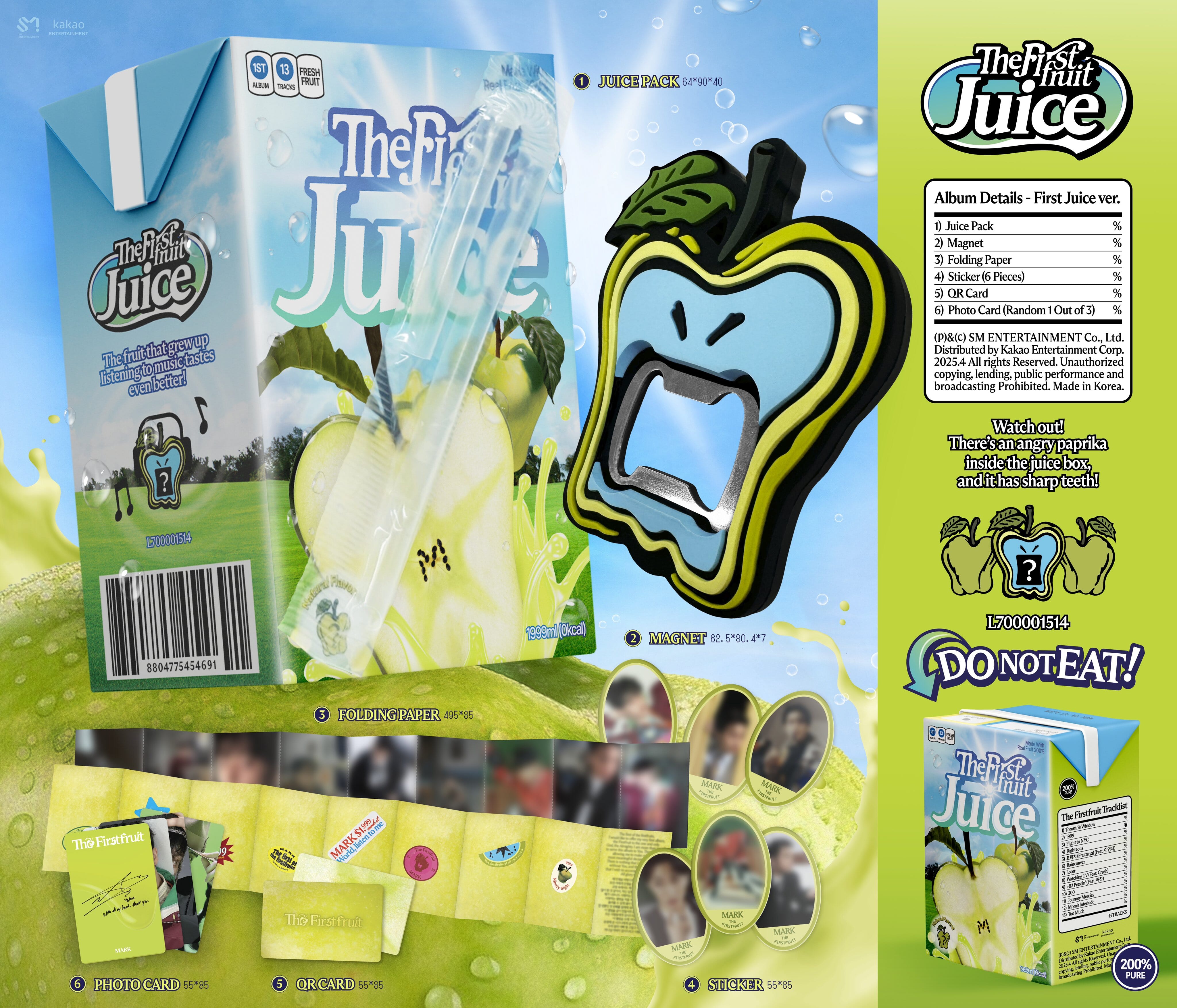 MARK (NCT) - THE FIRSTFRUIT (FIRST JUICE VER.) (SMART ALBUM) Nolae