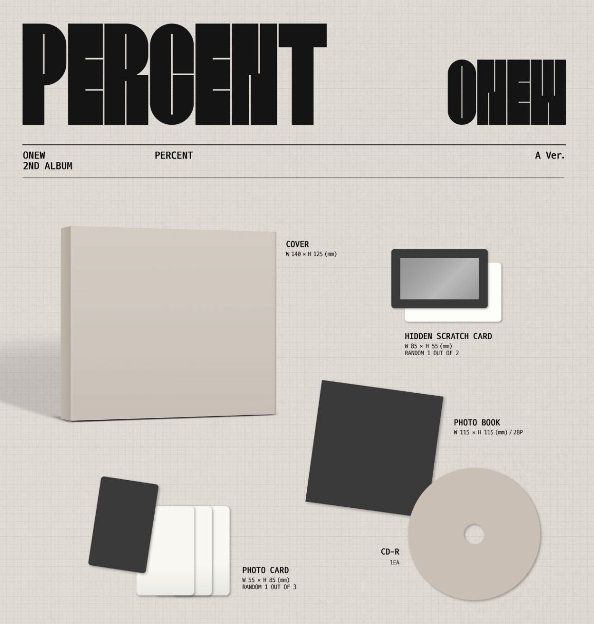 ONEW (SHINEE) - PERCENT (DIGIPACK VER.) Nolae