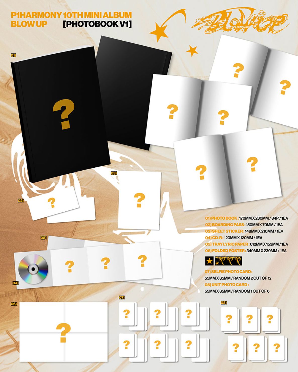 P1HARMONY - BLOW UP (PHOTOBOOK VER.) + Apple Music Gift Nolae