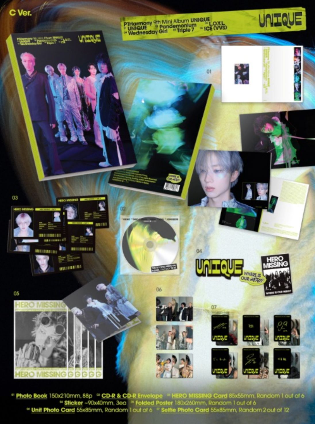 P1HARMONY - UNIQUE (PHOTO BOOK VER.) Nolae