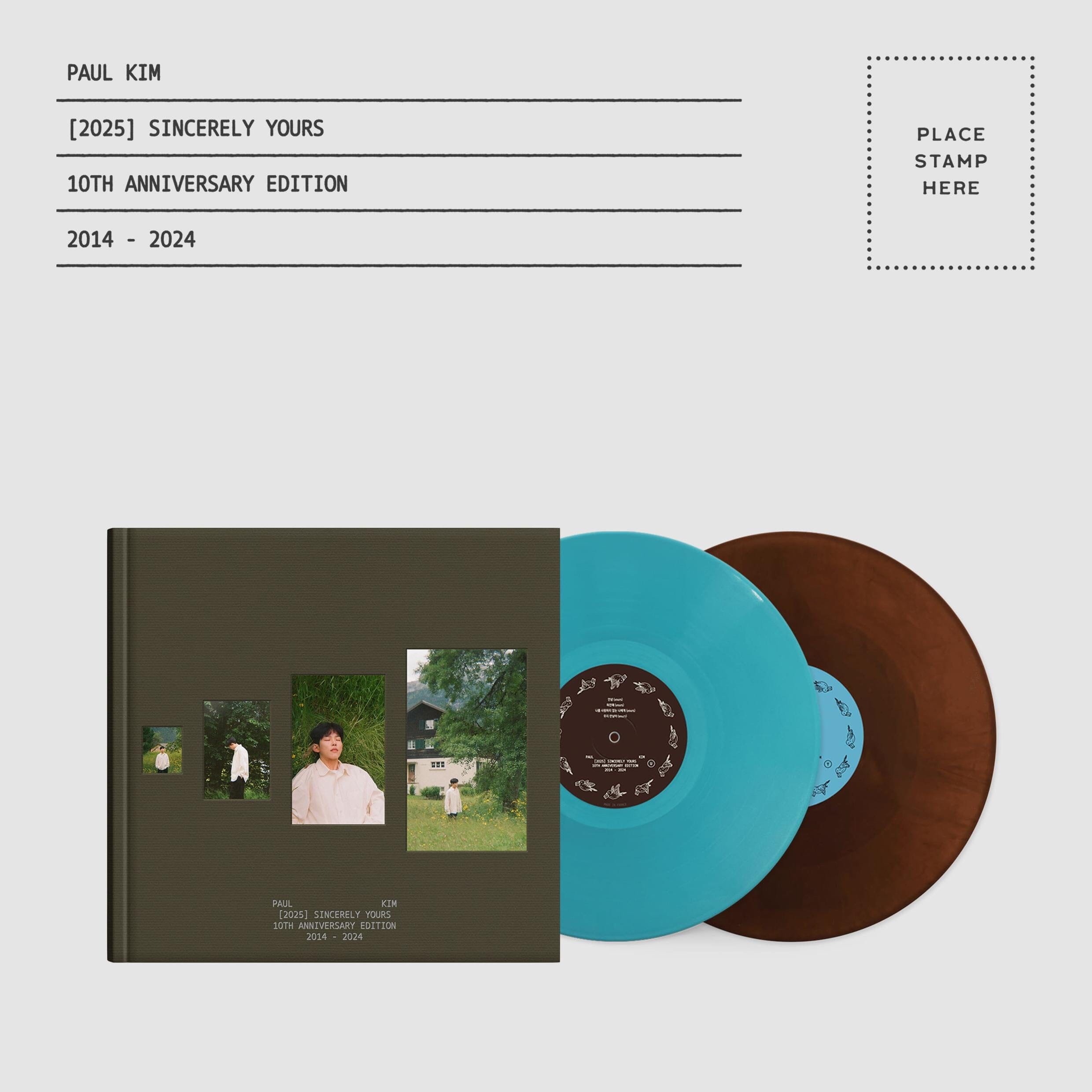 PAUL KIM - [2025] SINCERELY YOURS (10TH ANNIVERSARY EDITION 2014-2024) (2LP) Nolae