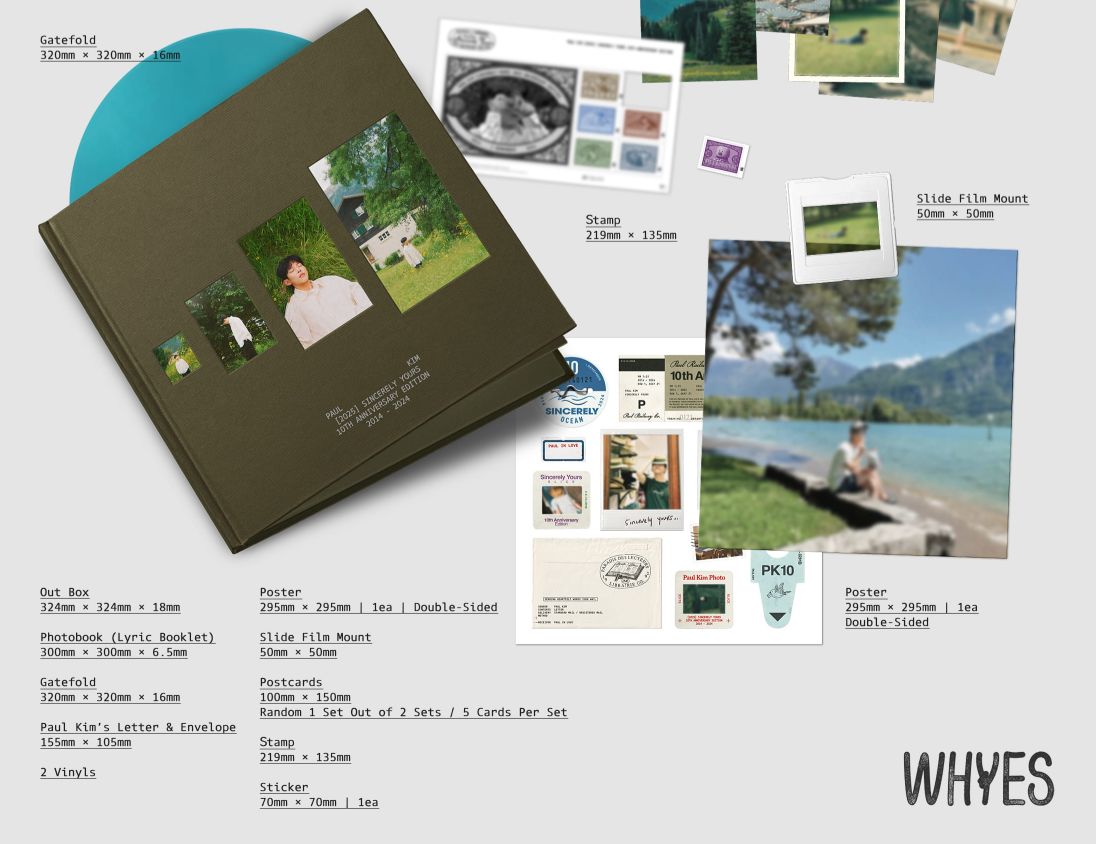 PAUL KIM - [2025] SINCERELY YOURS (10TH ANNIVERSARY EDITION 2014-2024) (2LP) Nolae