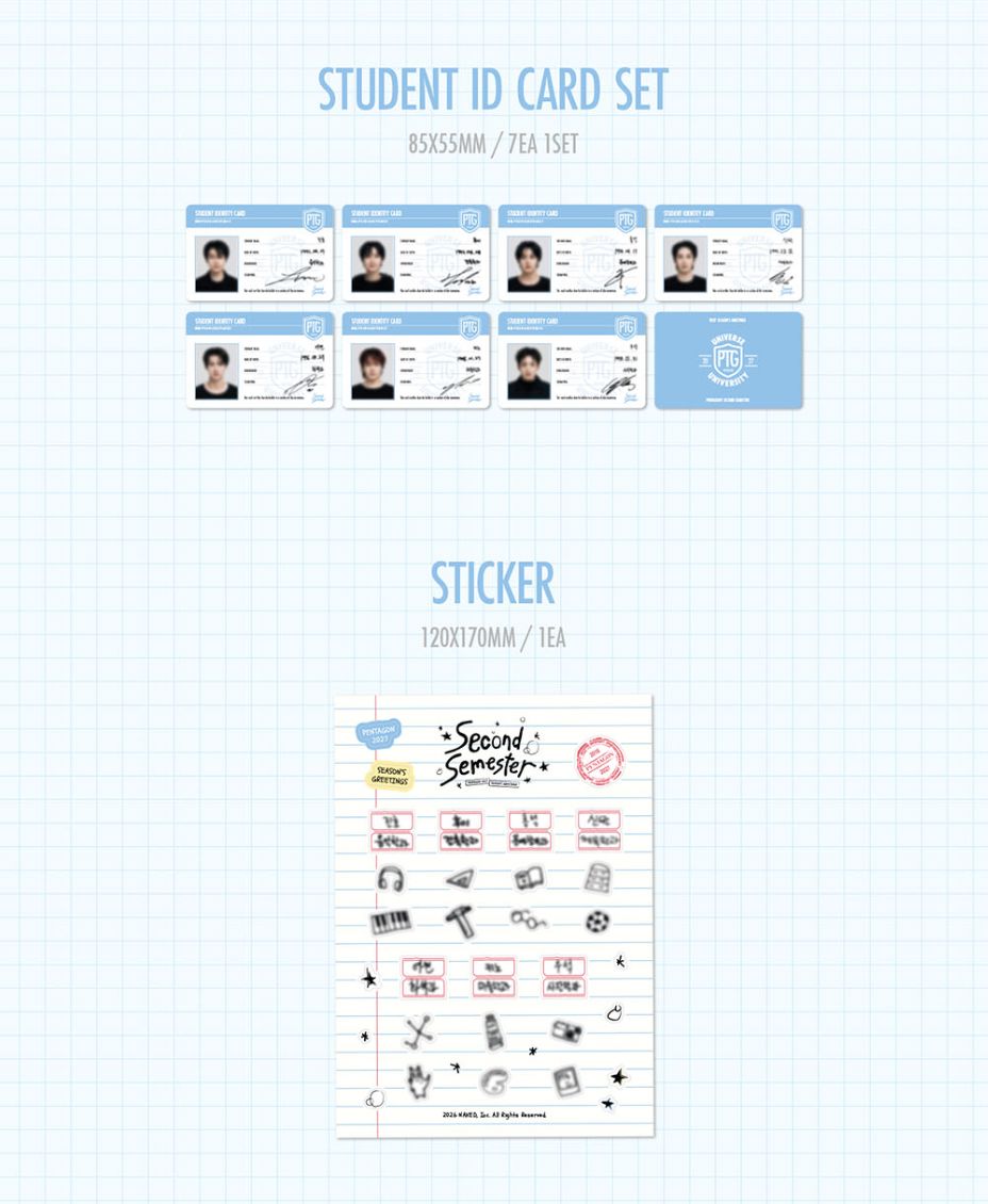PENTAGON - 2027 SEASON’S GREETINGS (SECOND SEMESTER) Nolae