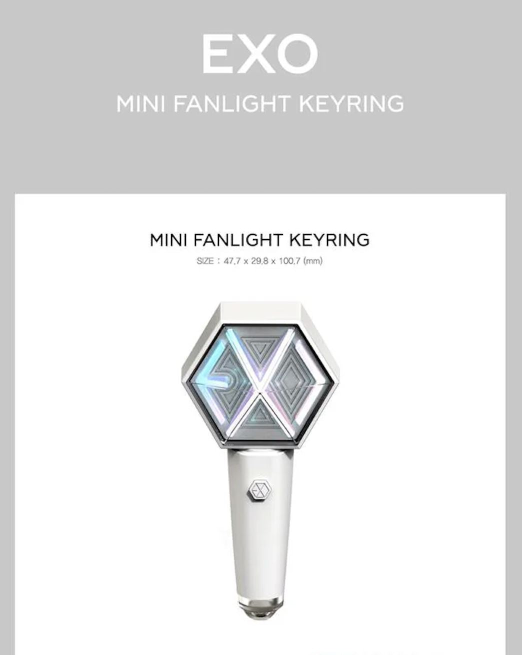 SM ARTISTS - OFFICIAL MINI FANLIGHT KEY RING Nolae