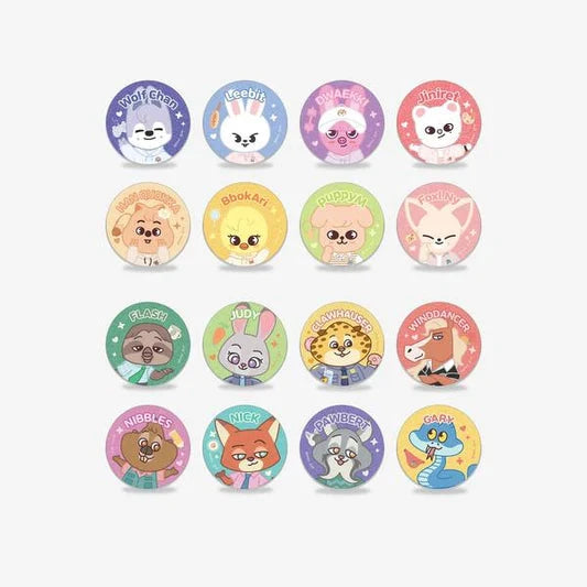 STRAY KIDS - Secret Glitter Can Badge (SKZOO X ZOOTOPIA2 POP-UP MD) Nolae