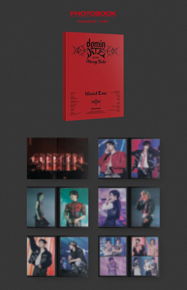 STRAY KIDS - WORLD TOUR 'DOMINATE SEOUL' (DVD & BLU-RAY) + FANS SHOP Postcard Set Nolae