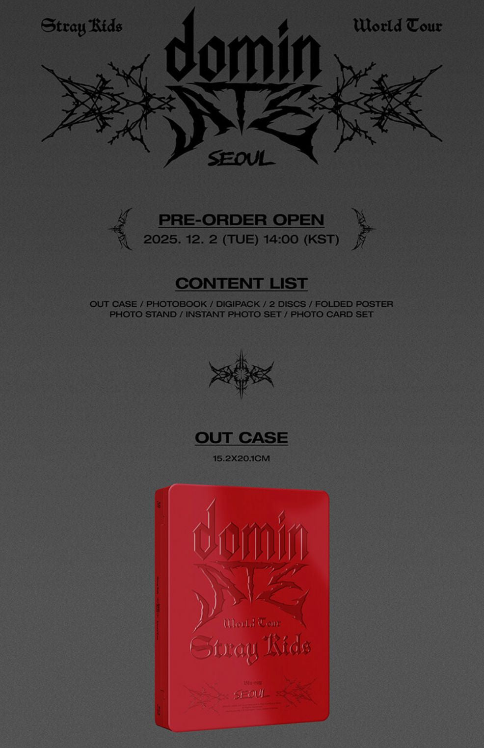 STRAY KIDS - WORLD TOUR 'DOMINATE SEOUL' (DVD & BLU-RAY) Nolae