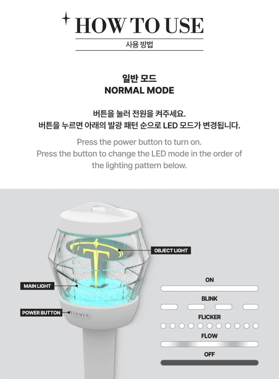 TAEMIN (SHINEE) - OFFICIAL LIGHT STICK V2 Nolae