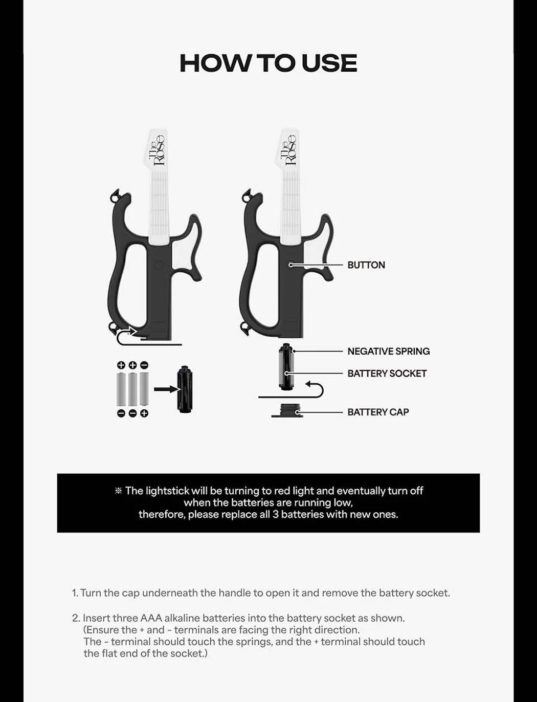 THE ROSE - OFFICIAL ROSTAR LIGHT STICK V2 Nolae