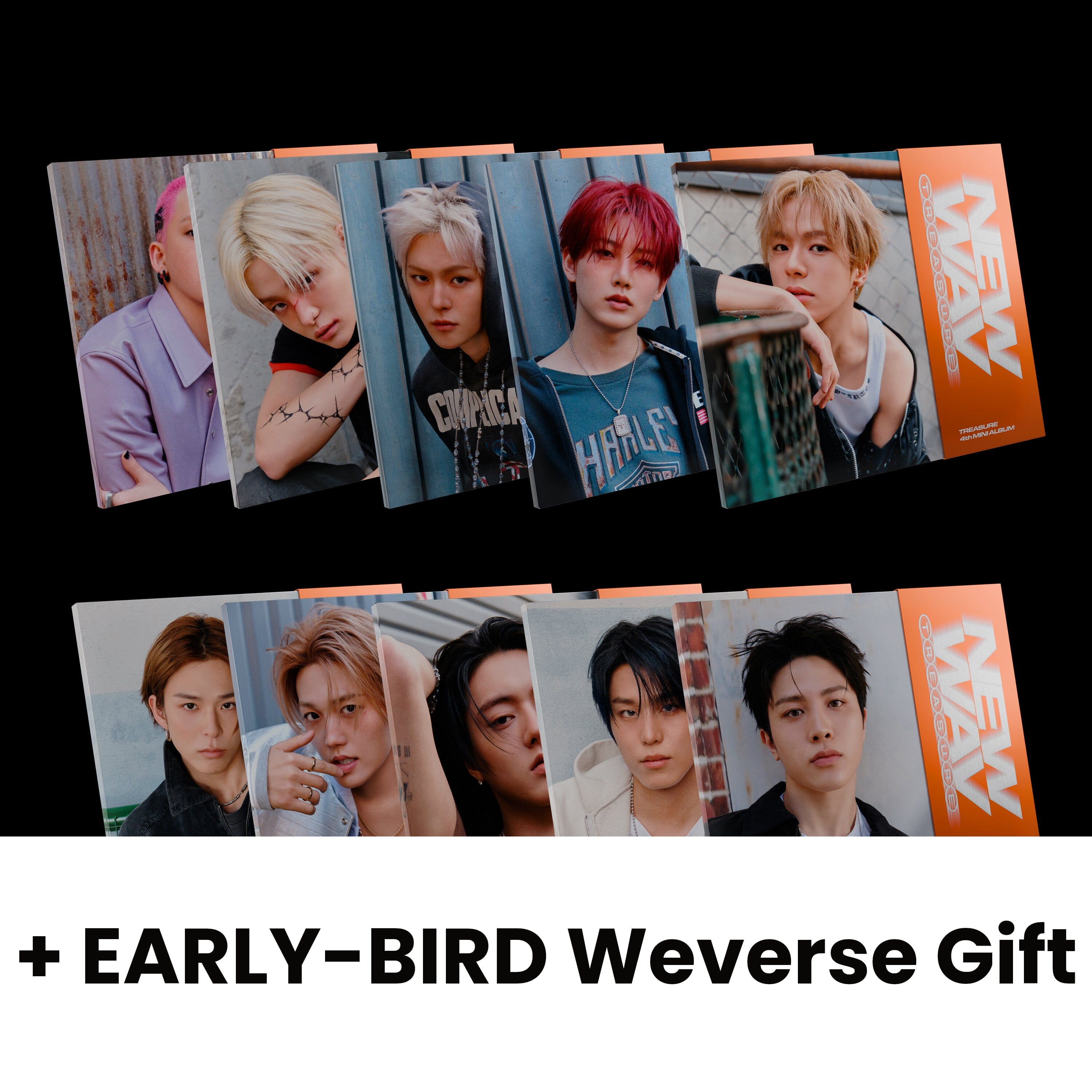 TREASURE - NEW WAV (RAW VER.) SET + EARLY-BIRD Weverse Gift Nolae
