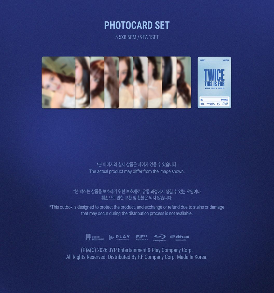 TWICE - 'THIS IS FOR' WORLD TOUR IN INCHEON (DVD & BLU-RAY) + Original Ticket Nolae