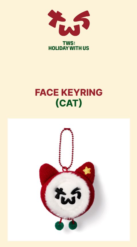 TWS - FACE KEYRING (HOLIDAY WITH US) Nolae