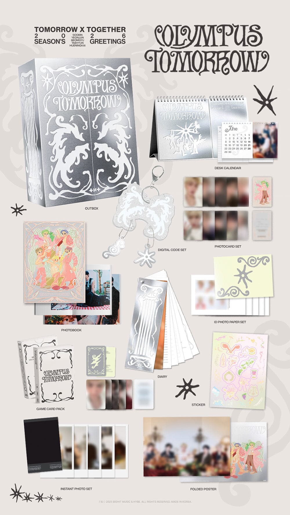 TXT - 2026 SEASON'S GREETINGS & PPULBATU 2026 CALENDAR + POB WEVERSE GIFT Nolae