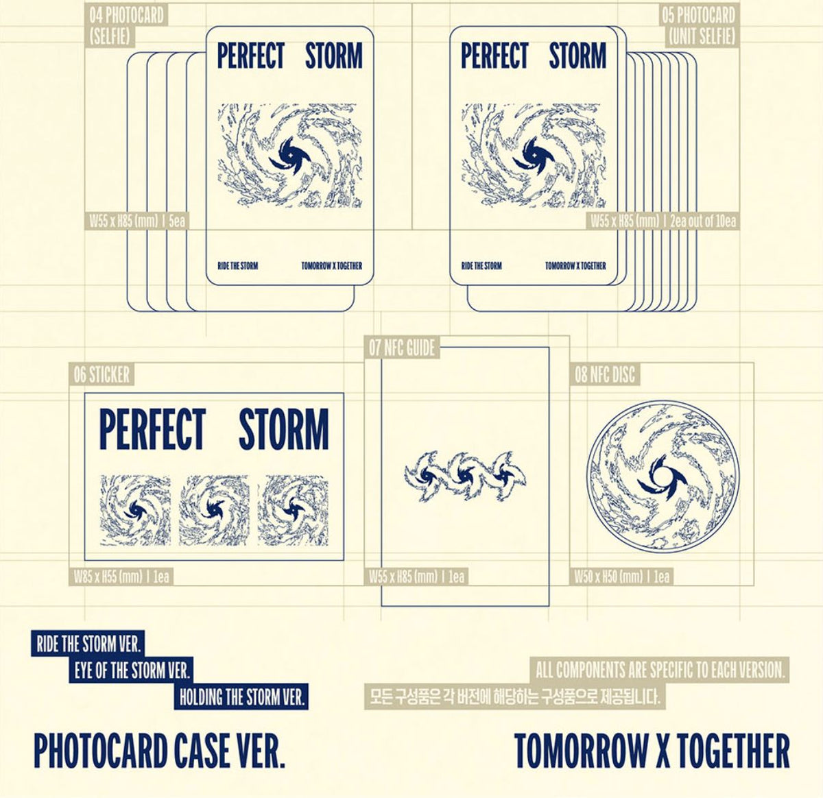 TXT - PERFECT STORM (PHOTOCARD CASE VER.) + Weverse Gift Nolae