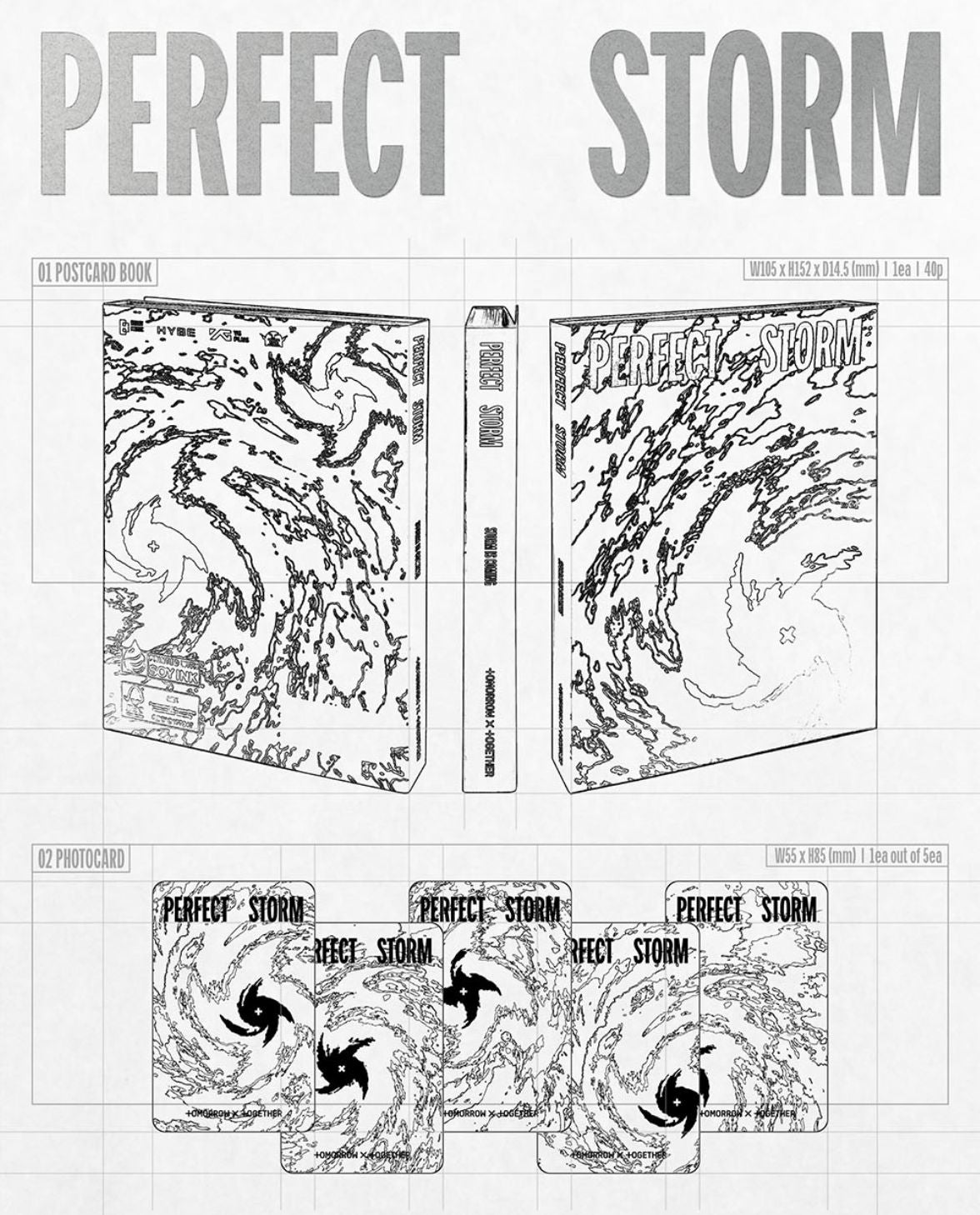TXT - PERFECT STORM (STORM IS COMING VER.) + Makestar Gift Nolae