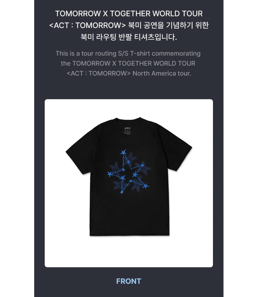 TXT - WORLD TOUR 'ACT : TOMORROW' IN U.S. OFFICIAL MD Nolae