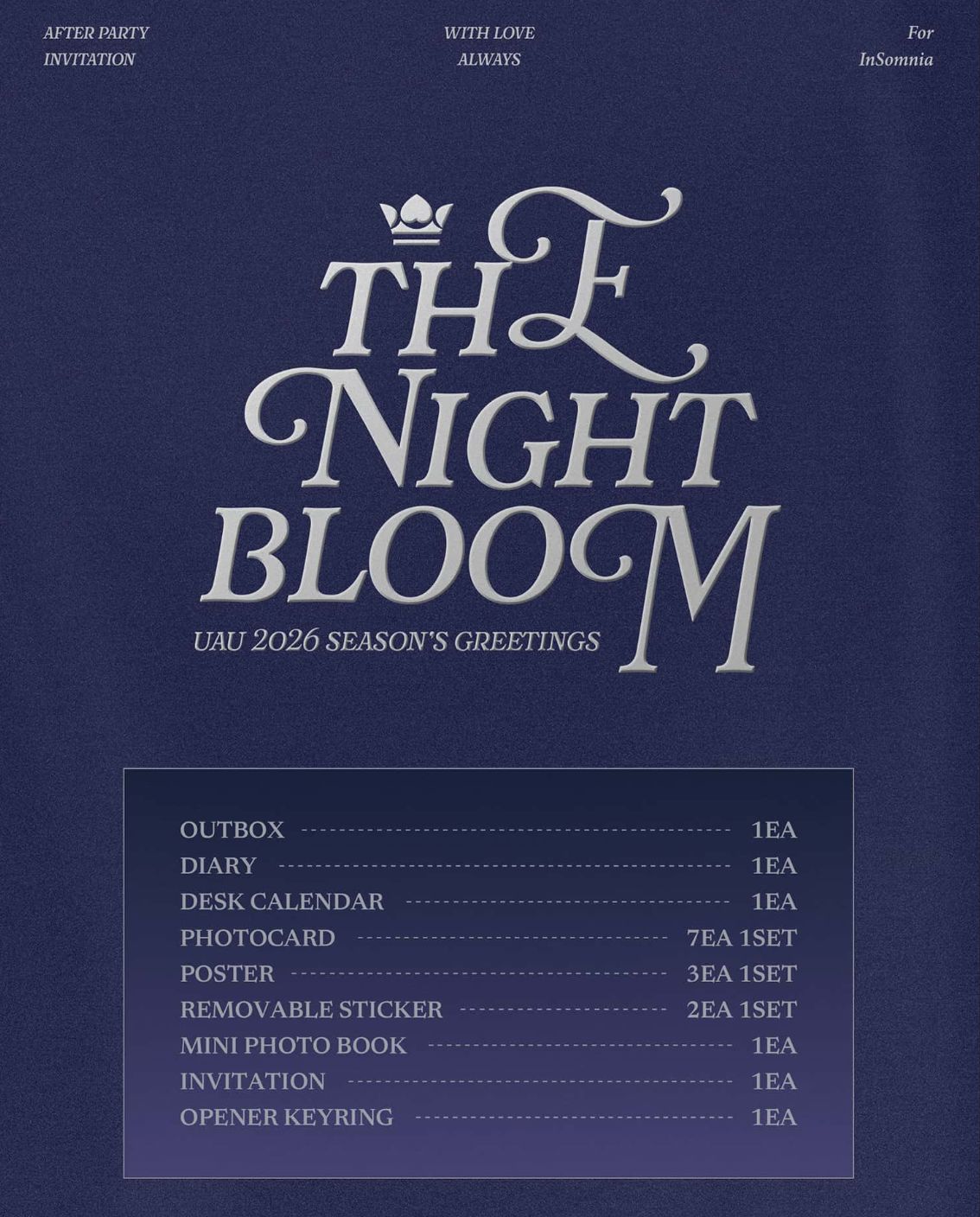 UAU (DREAMCATCHER) – 2026 SEASON'S GREETINGS (THE NIGHT BLOOM) Nolae