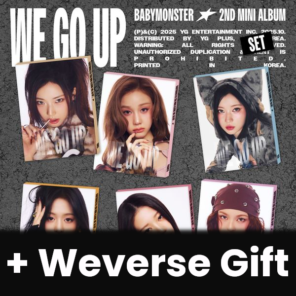 BABYMONSTER - WE GO UP (PATTERN VER.) + Weverse Gift