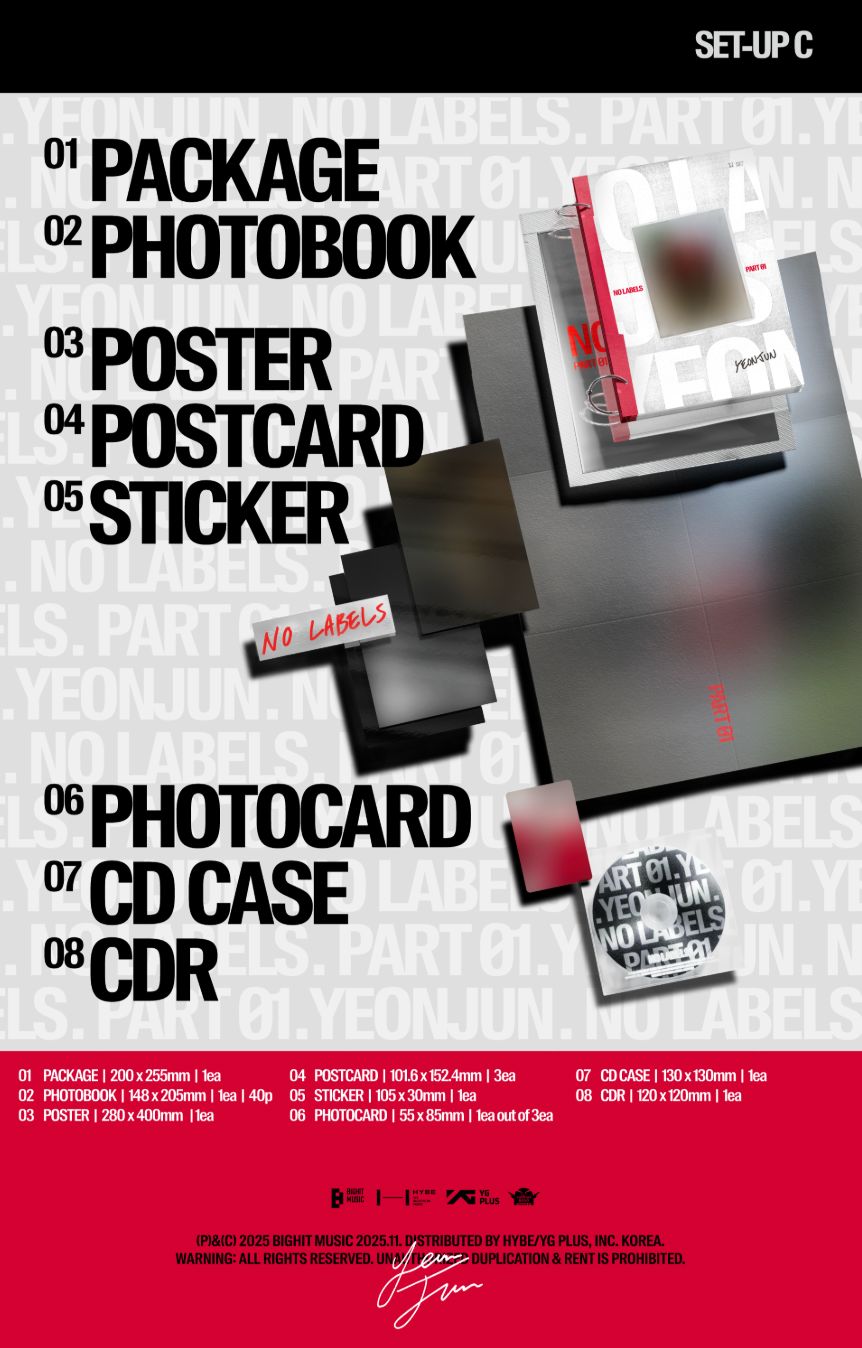 YEONJUN (TXT) - NO LABELS: PART 01 + Weverse Gift Nolae