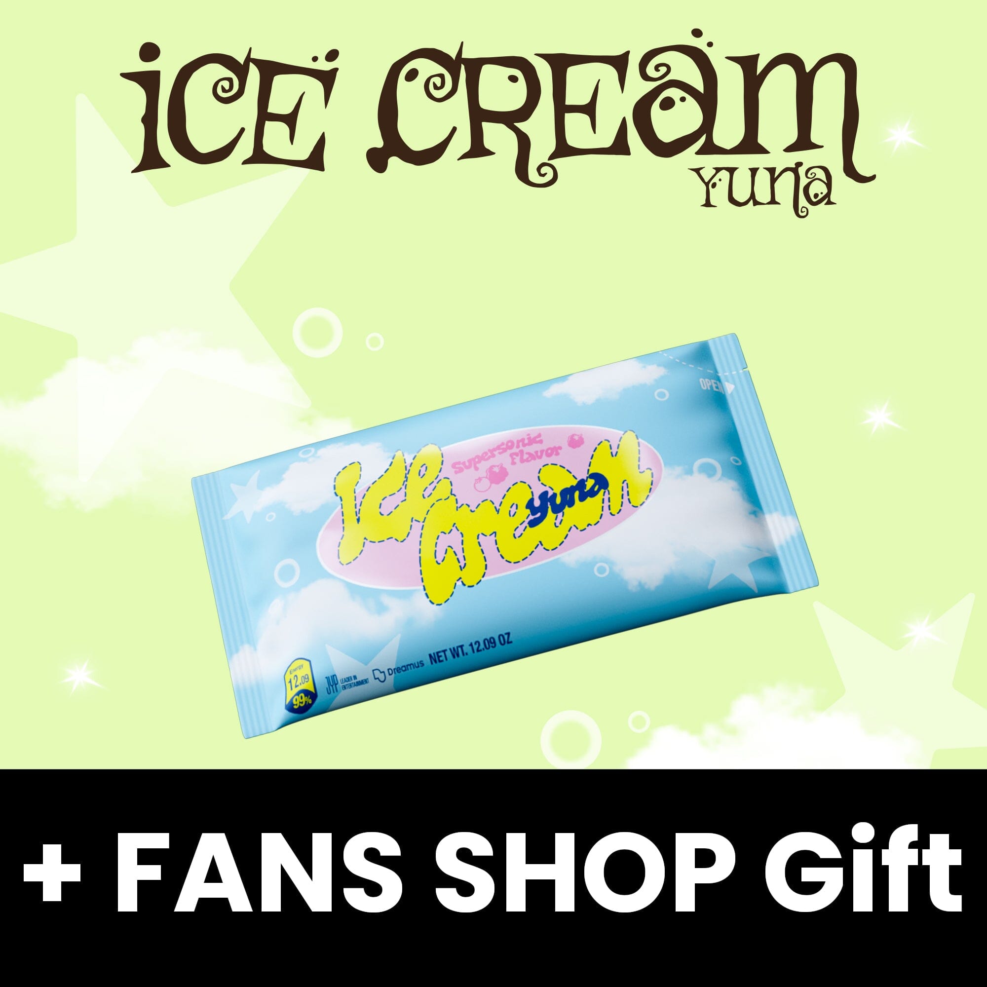 YUNA (ITZY) - ICE CREAM (ICE CREAM VER.) + FANS SHOP Gift Nolae