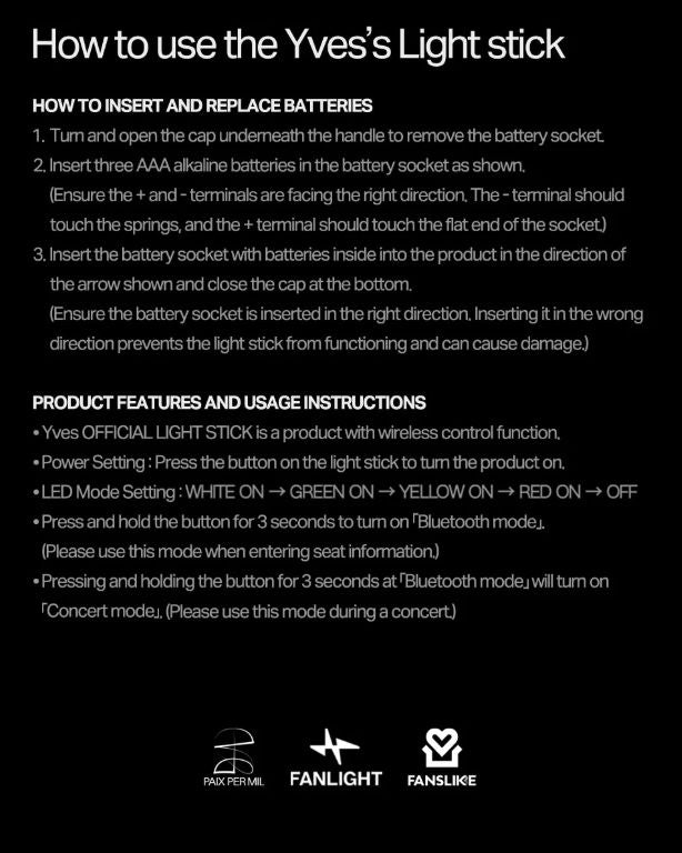 YVES - OFFICIAL LIGHT STICK Nolae