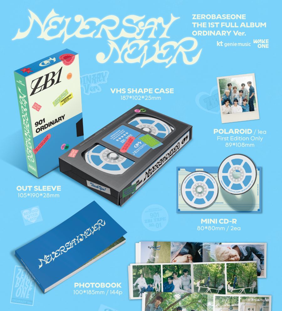 ZB1 - NEVER SAY NEVER (PHOTOBOOK VER.) + Apple Music Photocard Nolae