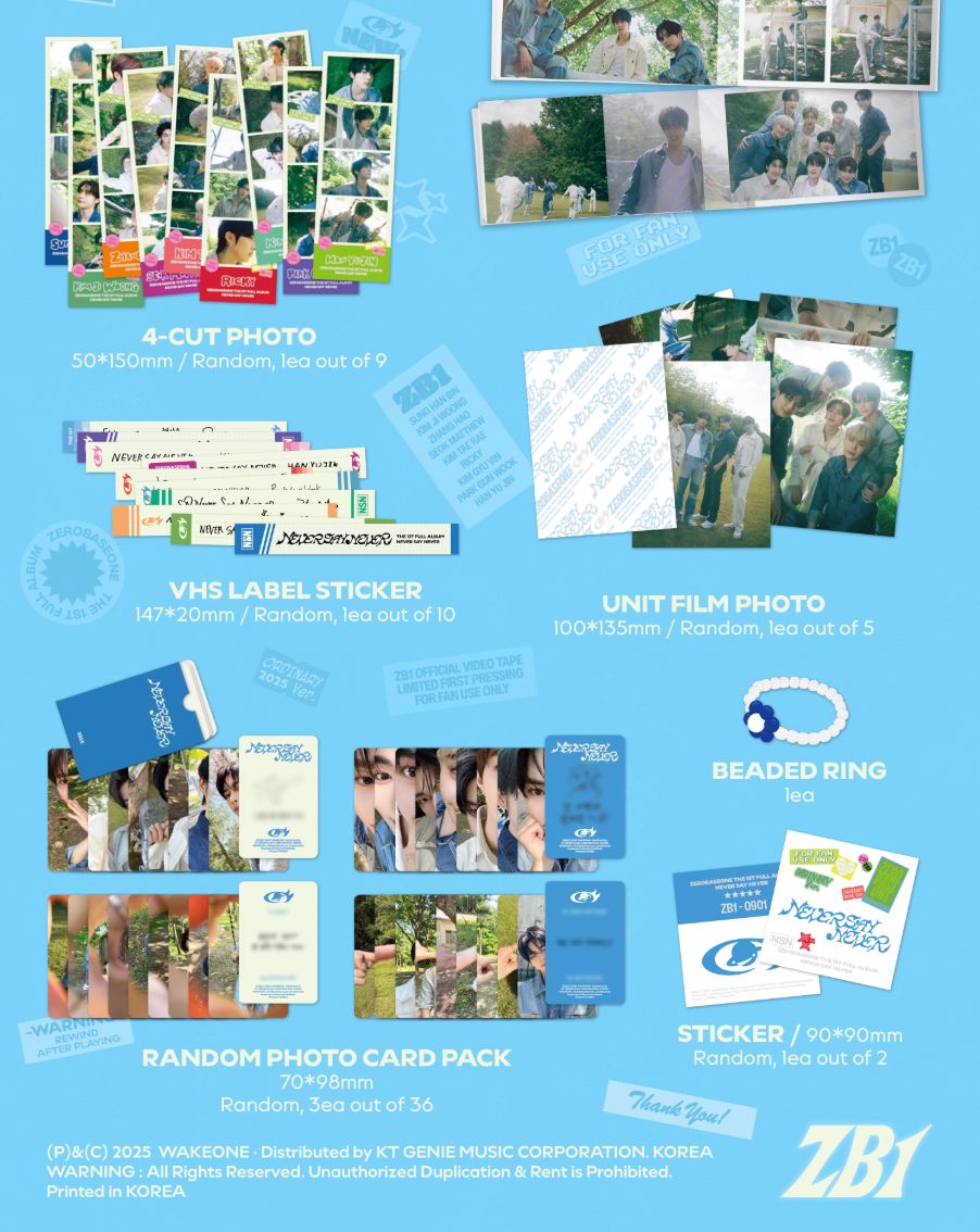 ZB1 - NEVER SAY NEVER (PHOTOBOOK VER.) + Apple Music Photocard Nolae